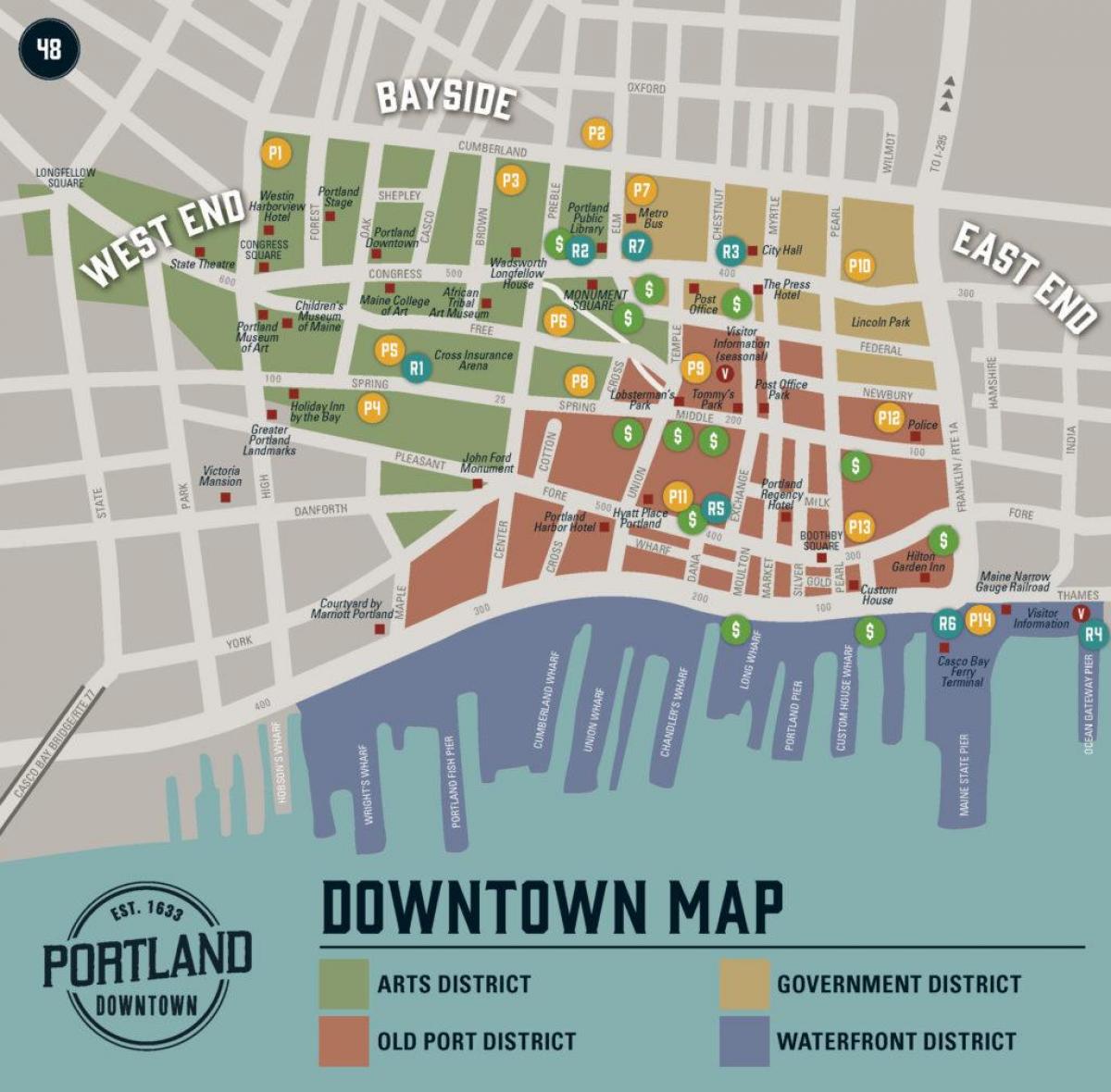 harita uygulaması Portland