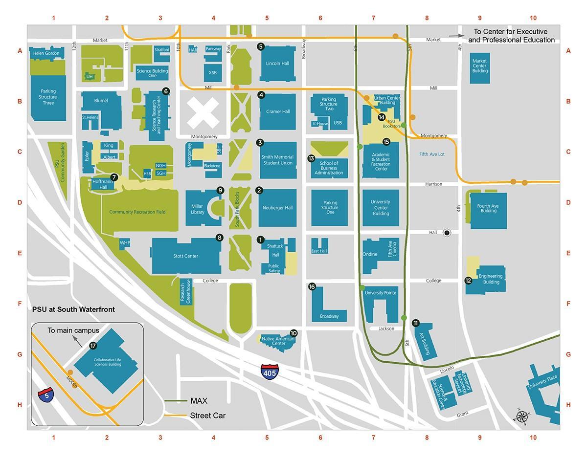 PSU Park haritası