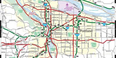 Portland Oregon metro haritası