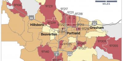 Portland Radon haritası
